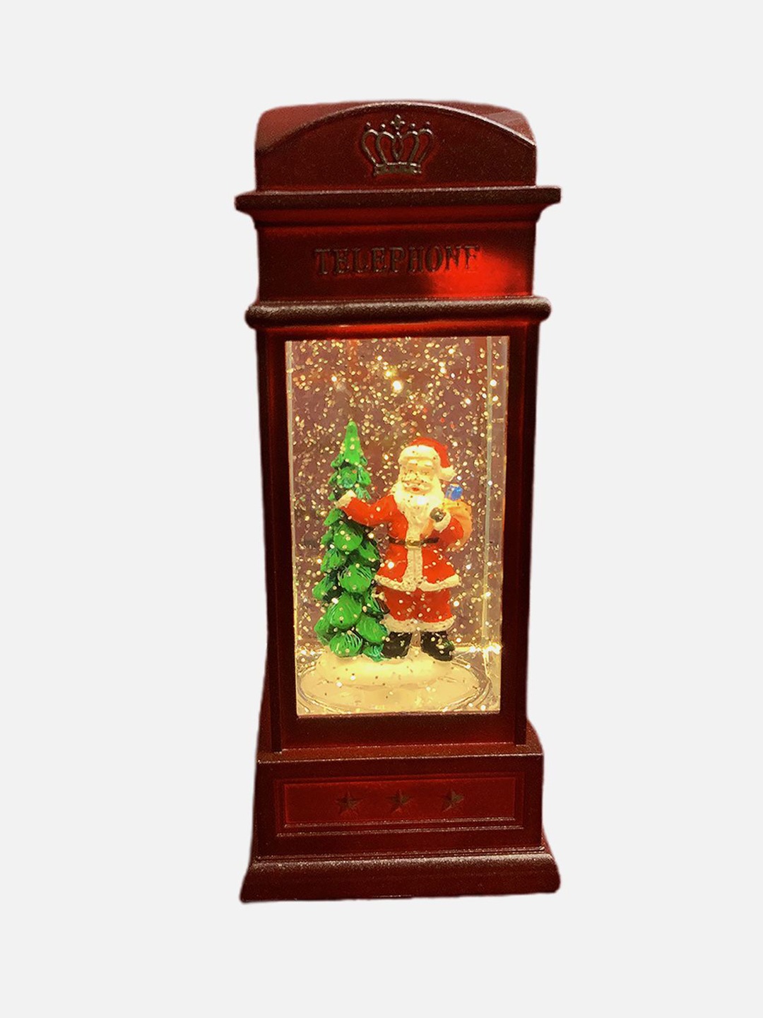 

Little Surprise Box LLP Red Tall Self Standing Santa With Sticks Showpiece