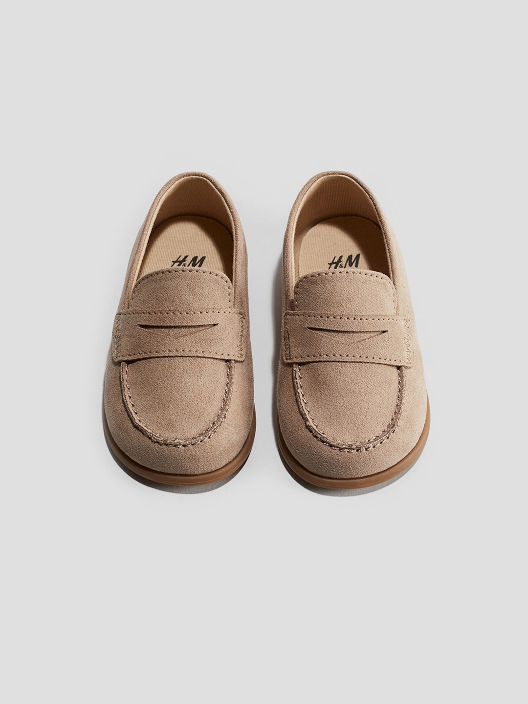 

H&M Boys Slip-on Loafers, Beige