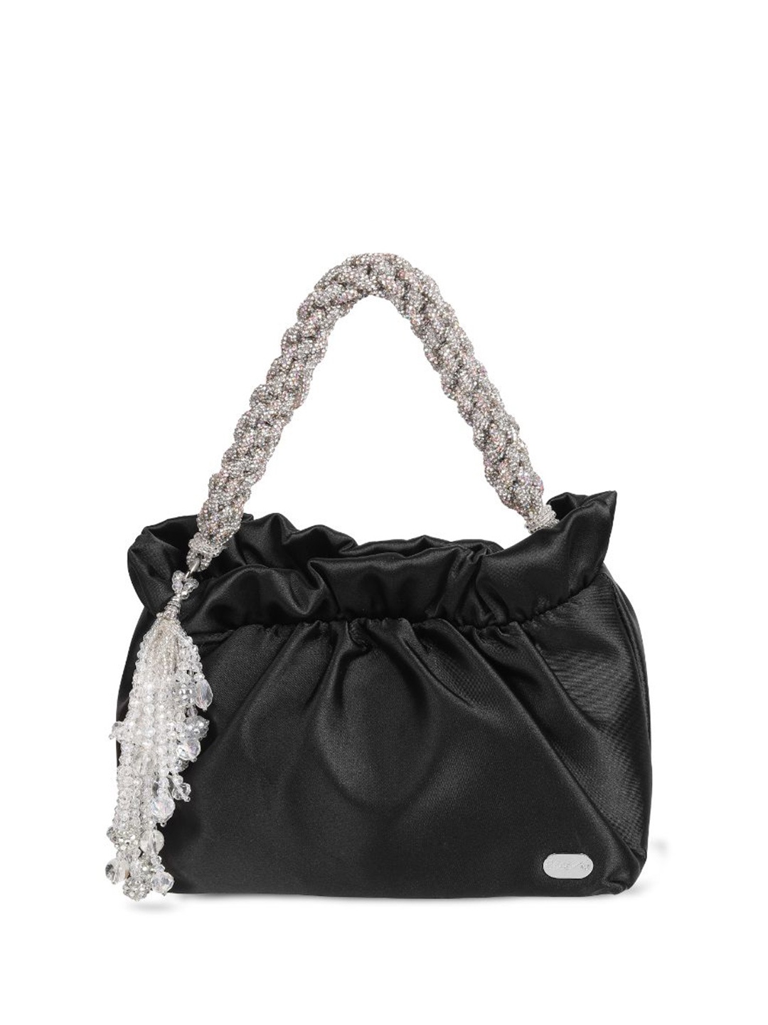 

Cheemo Embellished Potli Clutch, Black