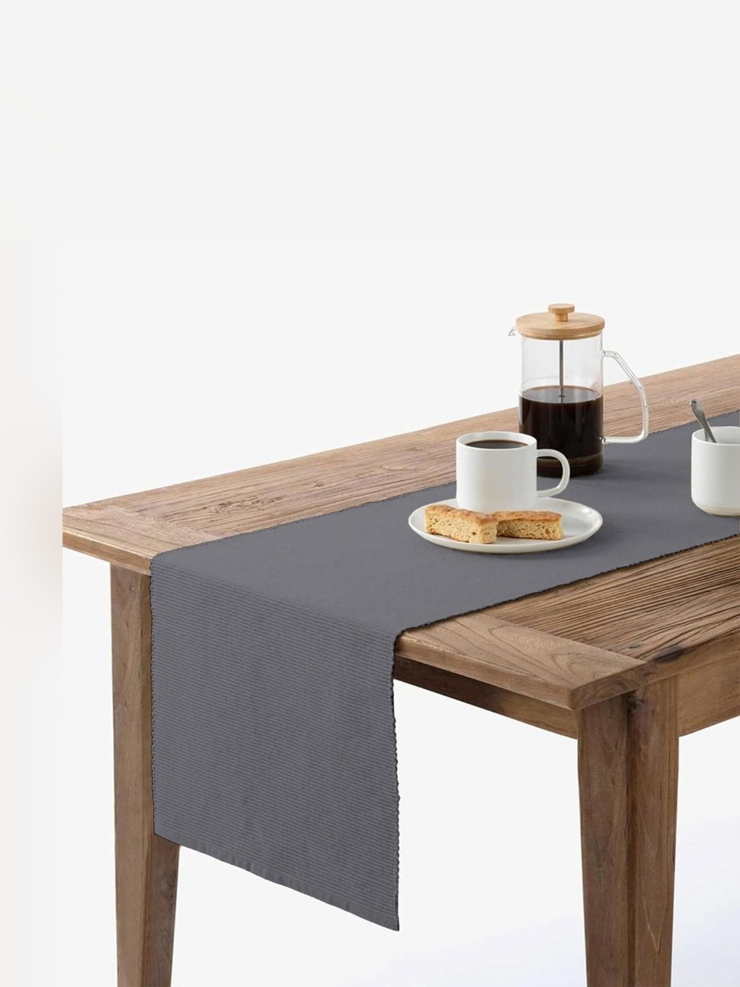 

Lushomes Grey Rectangular Table Runner