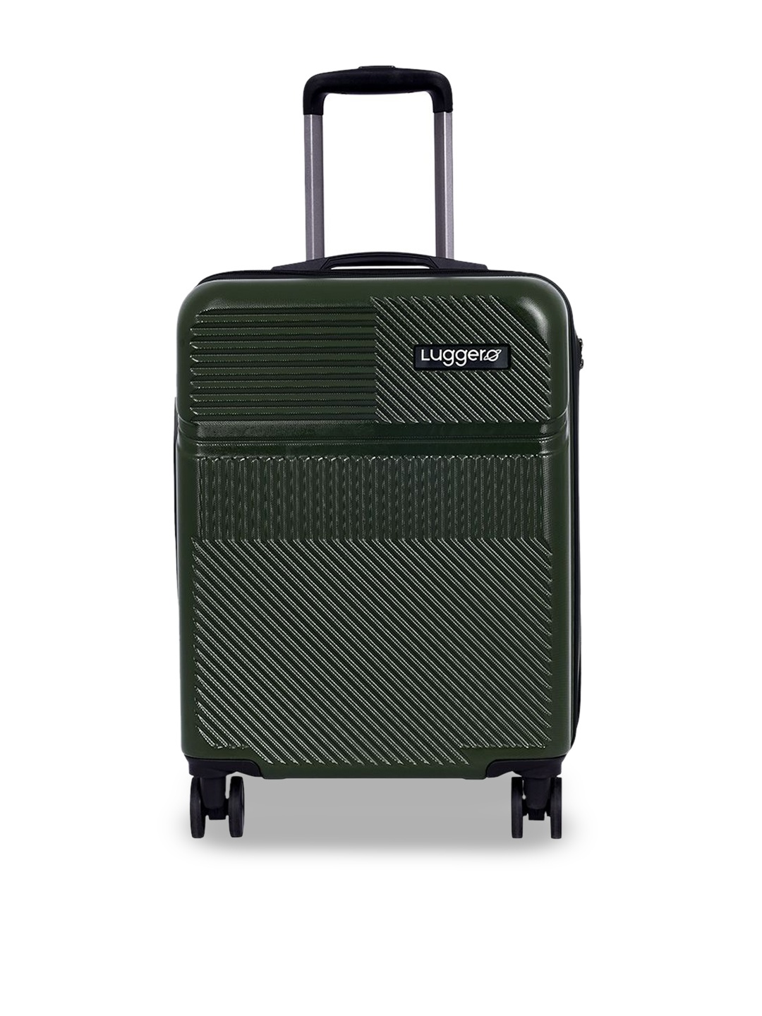 

Luggero Unisex Hard-Sided Medium Trolley Suitcase, Green