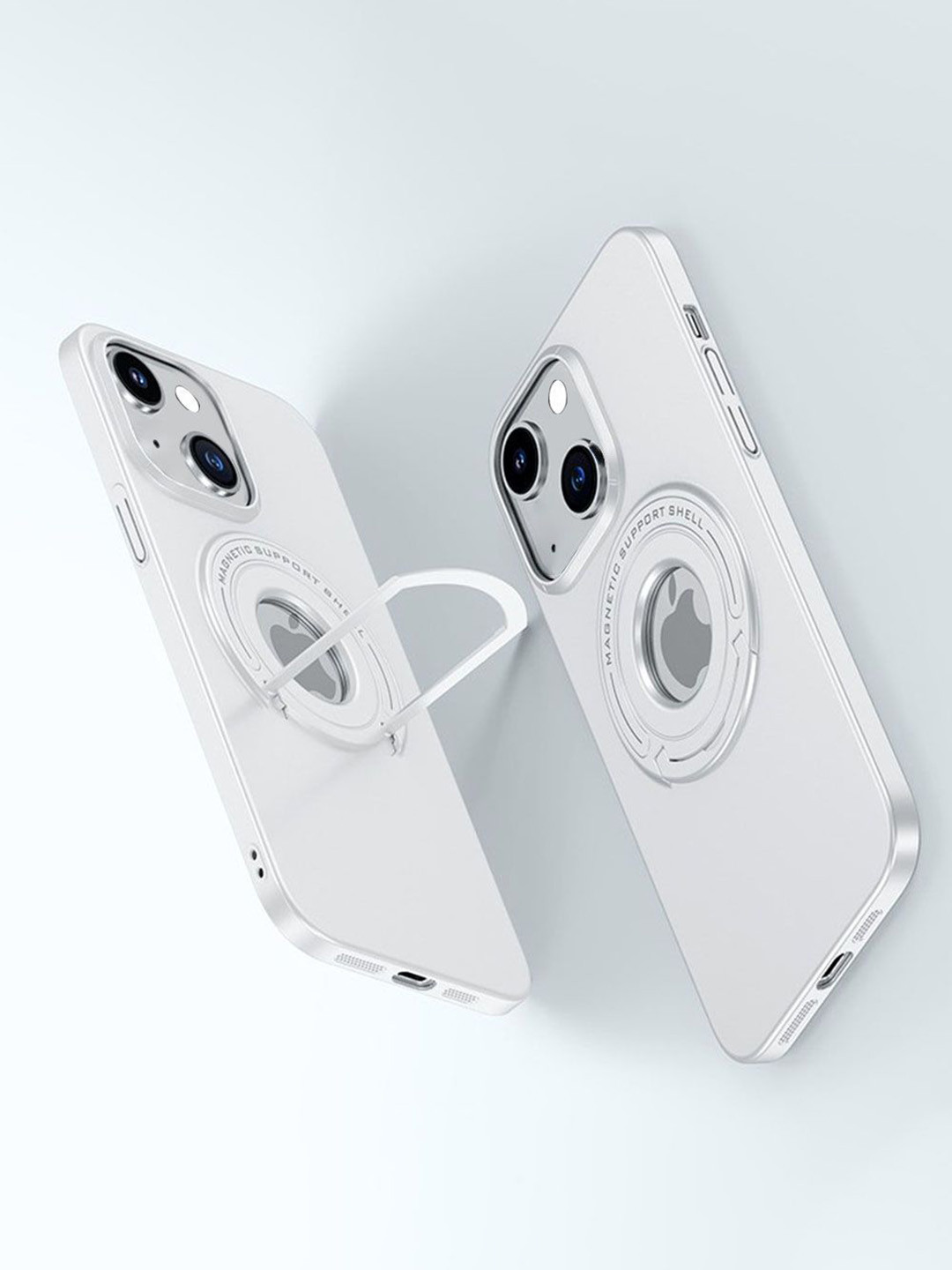 

Luxury Kase Abstract Printed iPhone 15 Plus Back Case Mobile Accessories, White