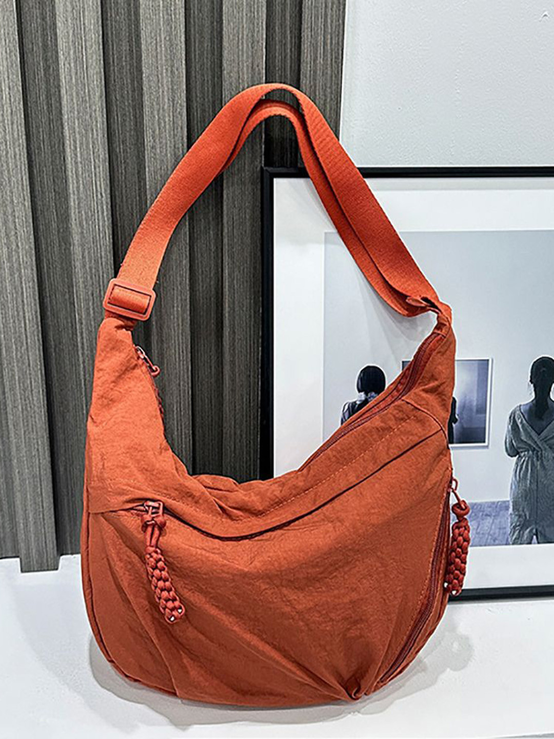 

StyleCast x Revolte Half Moon Hobo Bag, Orange