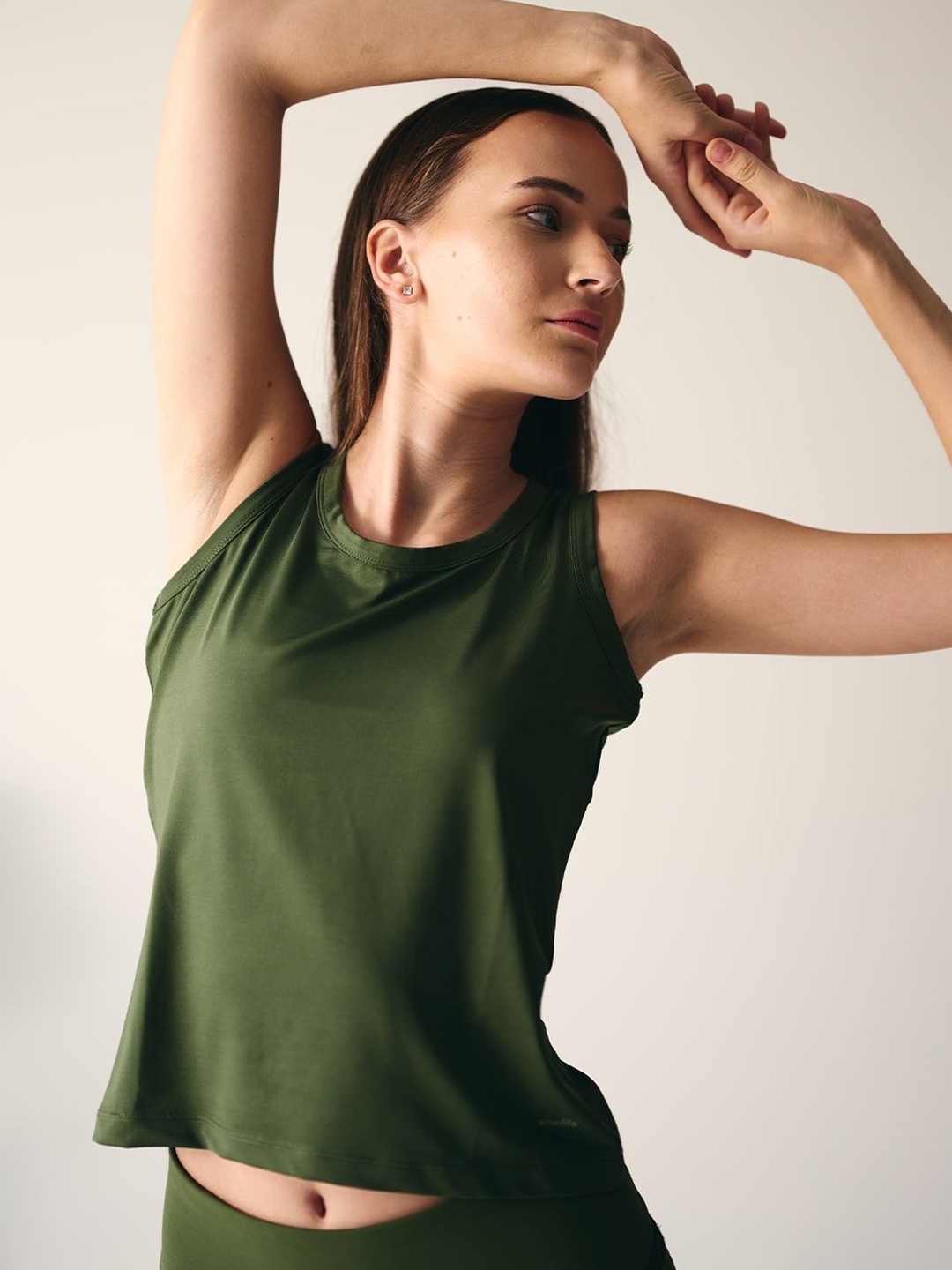 

WiseLife Women Sleeveless Tank Top, Olive