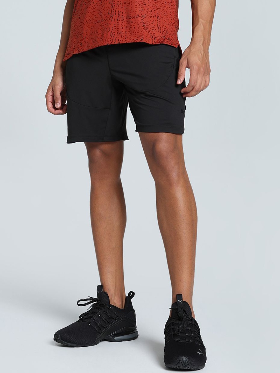 

Puma Men Train Cloudspun 8" Mid Rise Training Shorts, Black