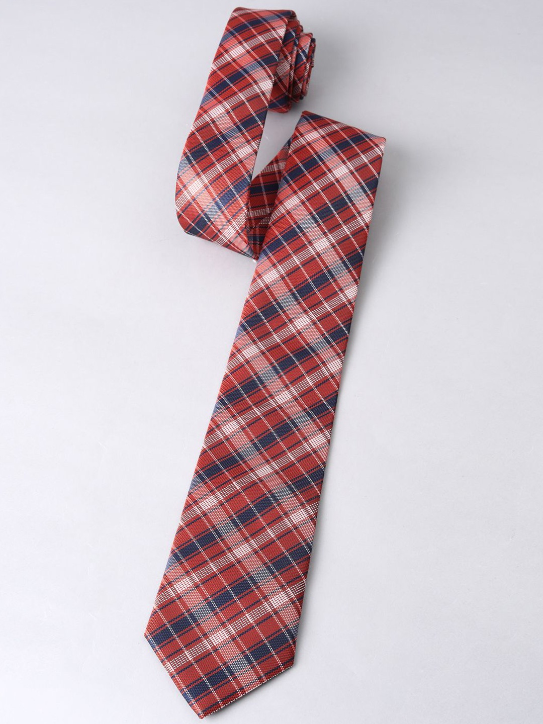 

Van Heusen Men Checked Broad Tie, Red