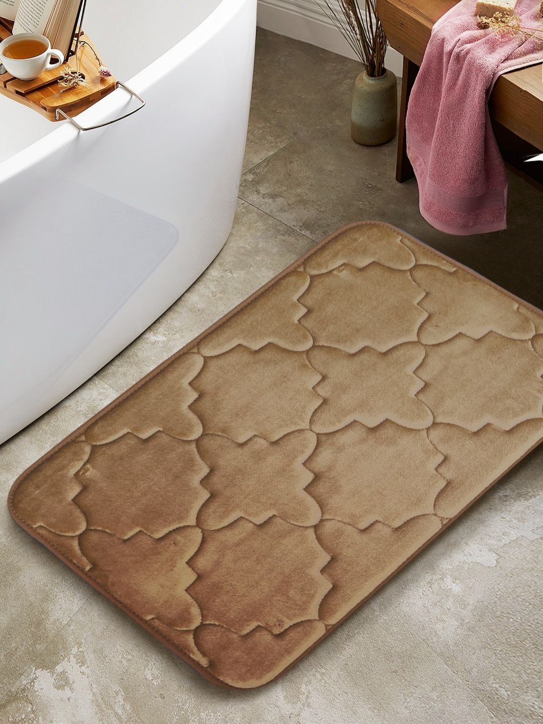 

BIANCA Brown Anti-Slip Bath Rug