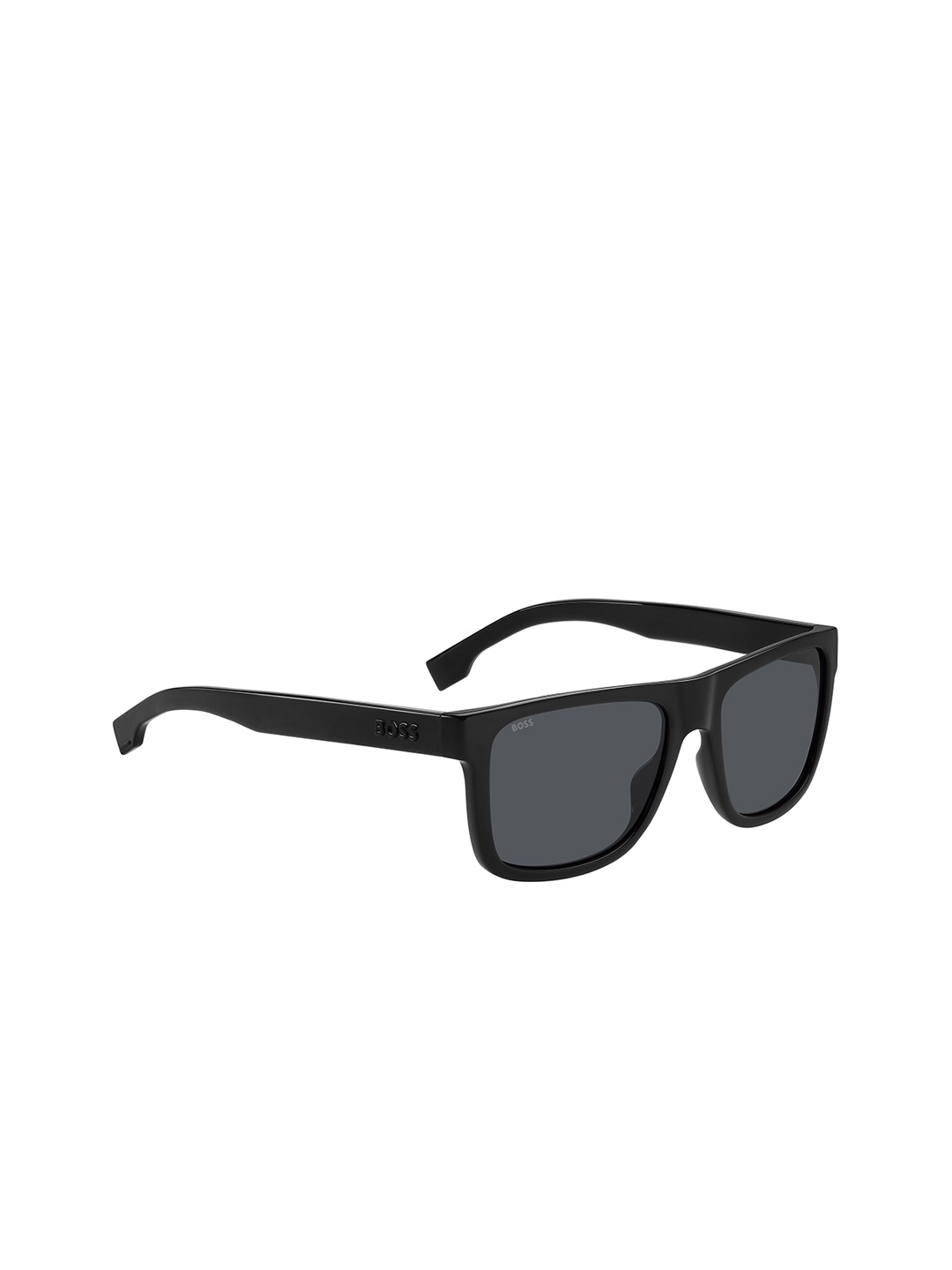 

HUGO Men Rectangle Sunglasses with UV Protected Lens 20683480755IR, Black