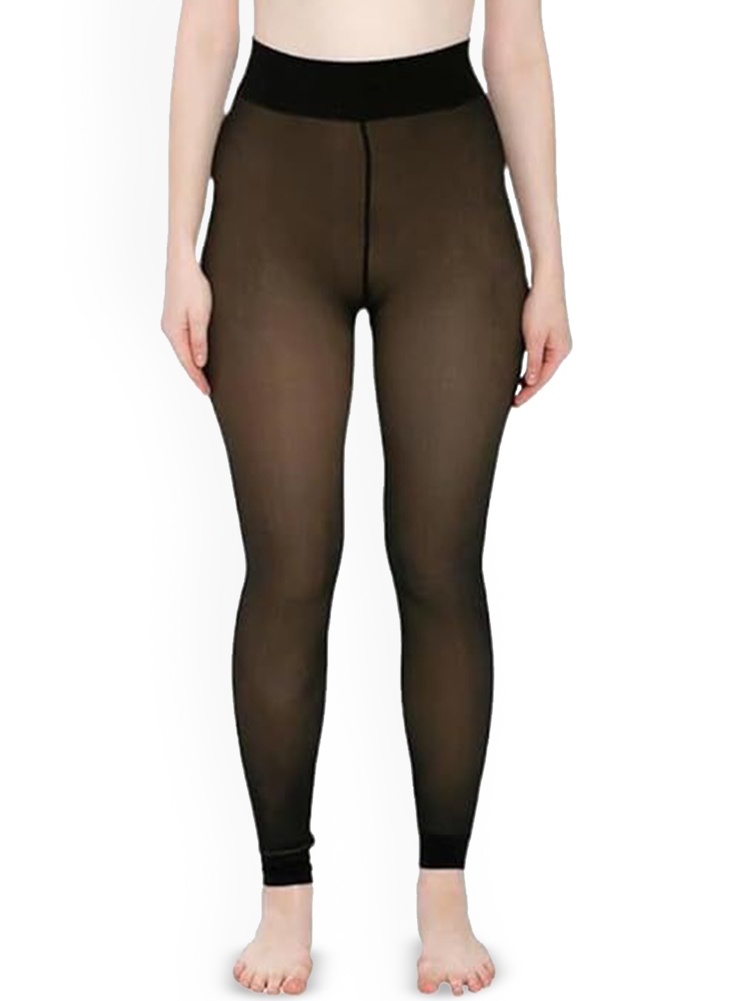 

BRACHY Women Stretchable Pantyhose Stocking, Black