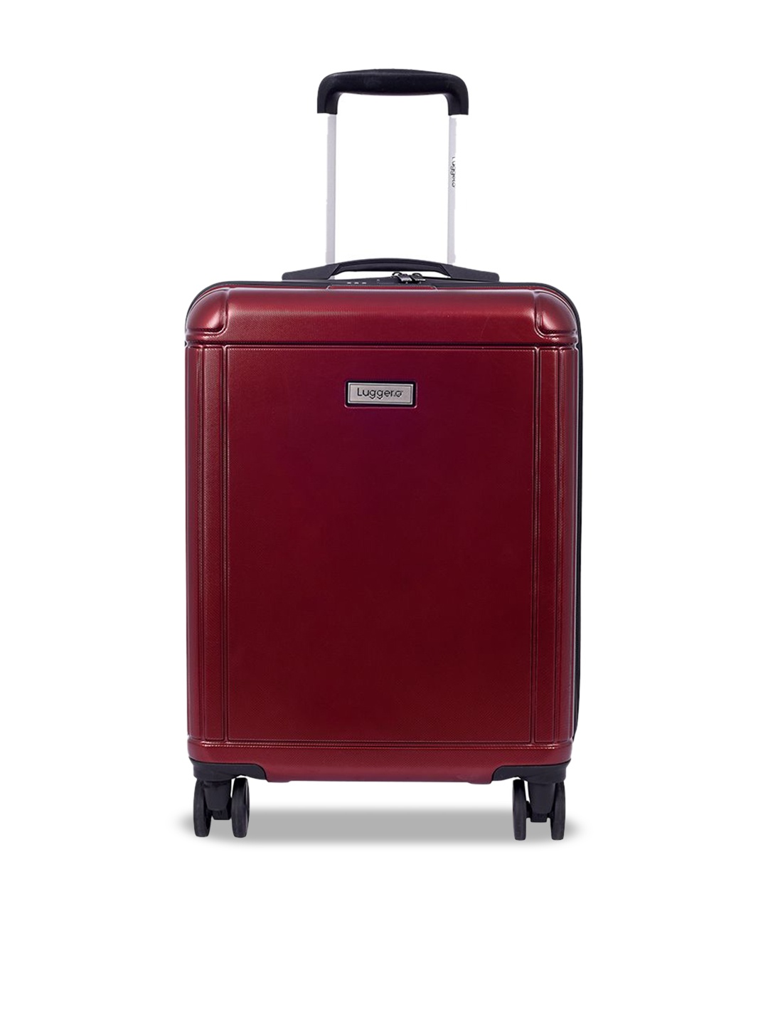 

Luggero Unisex Hard-Sided 360-Degree Rotation Cabin Trolley Bag, Red
