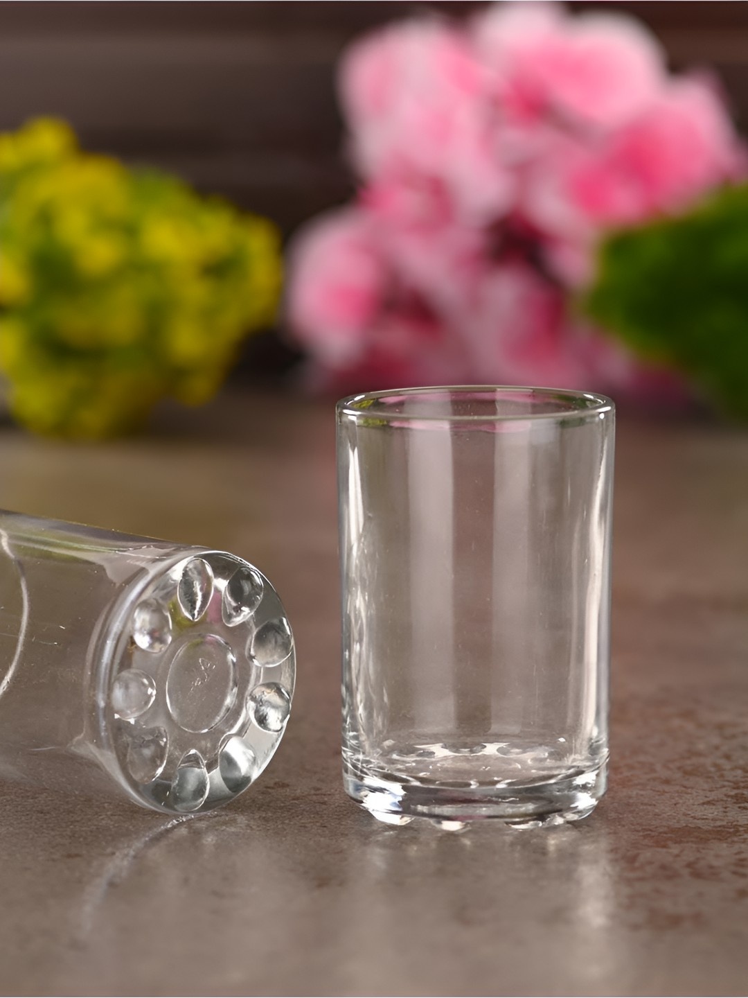 

SOMIL Transparent 4 Pieces Dishwasher Safe Water Glasses 150 ml
