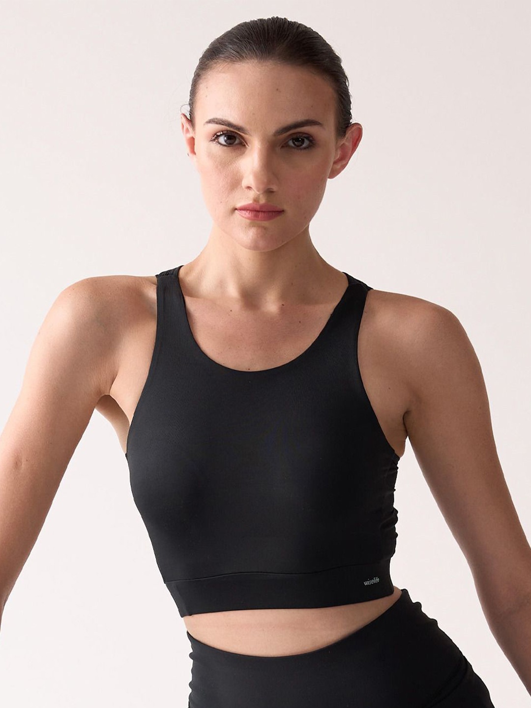 

WiseLife Full Coverage Sports Bra, Black