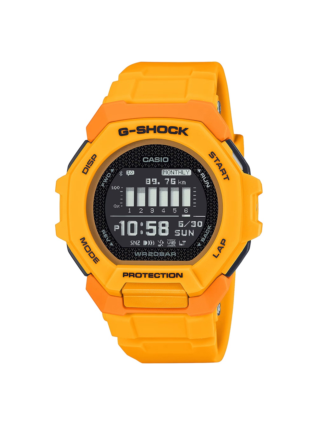 

CASIO Men Dial & Cuff Straps Digital Chronograph Watch G1588, Yellow