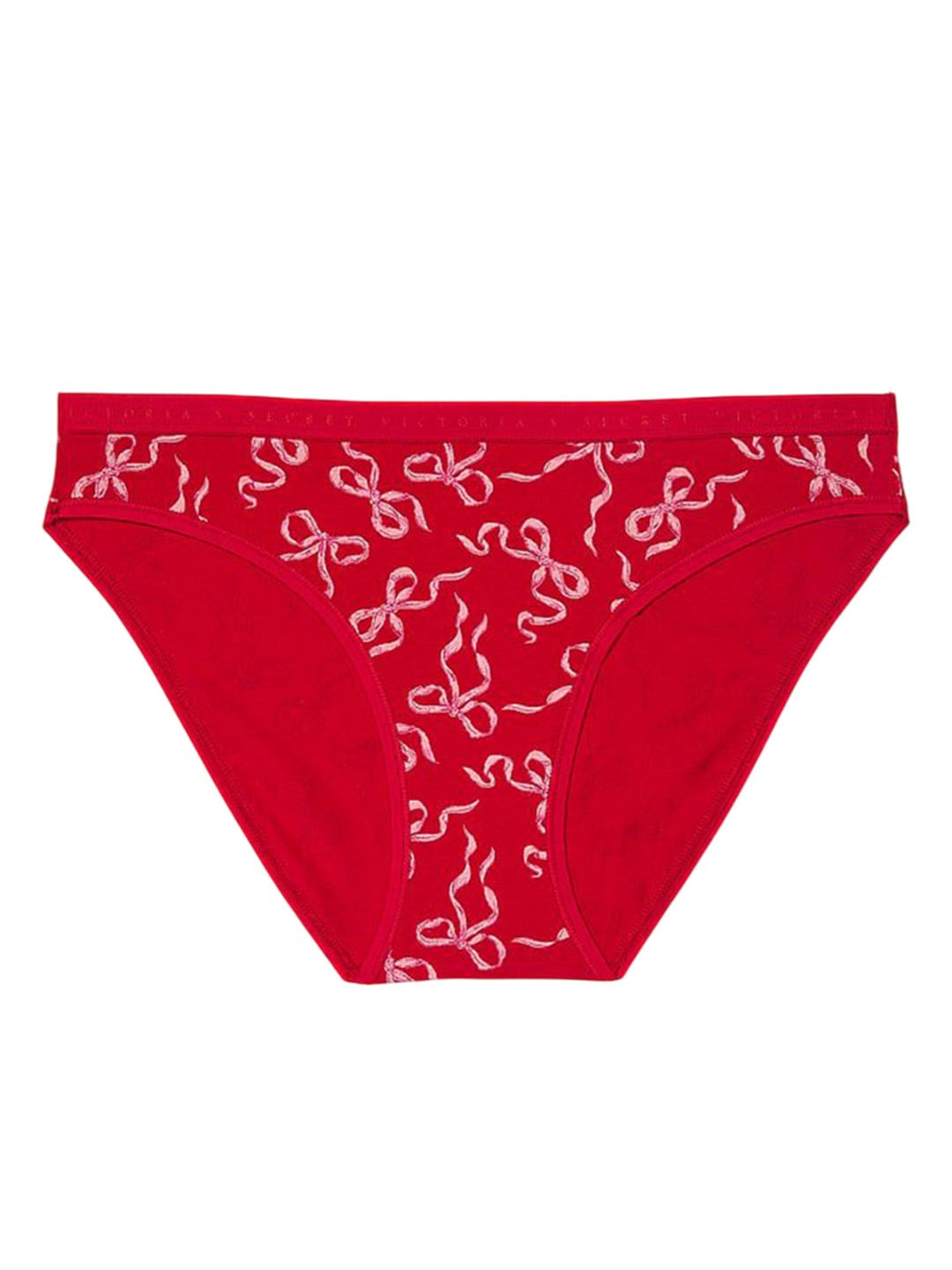 

Victoria's Secret Women Printed Mid-Rise Seamless Bikini Briefs, Red