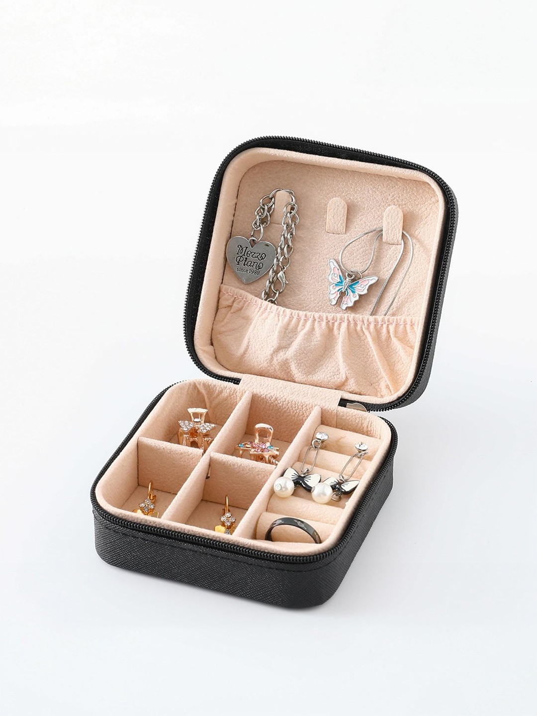 

Kuber Industries Black Set of 1 Regular Jewellery Organiser Organisers