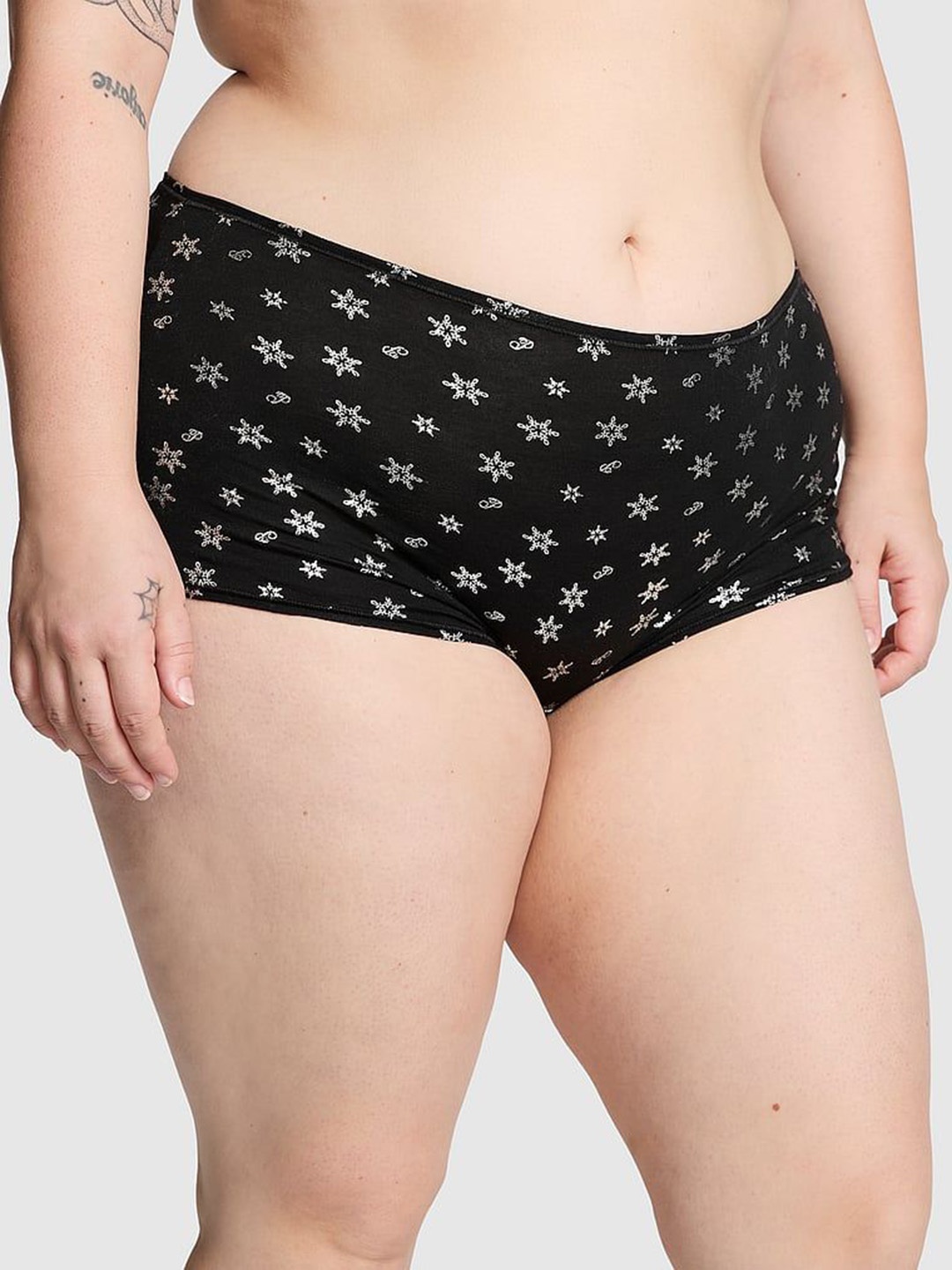 

Victoria's Secret Women Plus Size Low-Rise Hipster Brief, Black