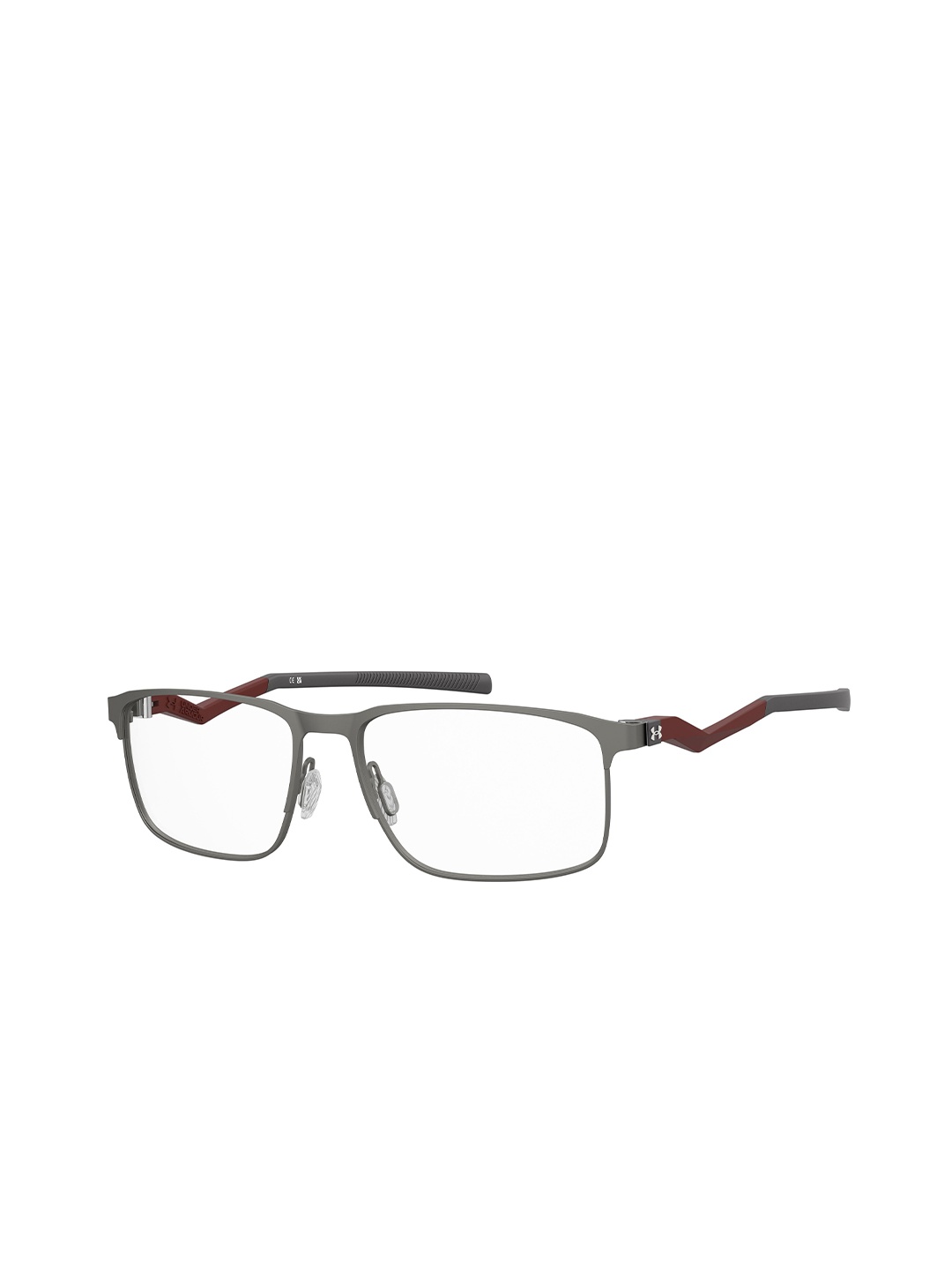 

UNDER ARMOUR Men Color Blocked Rectangle Lens Frame, Silver