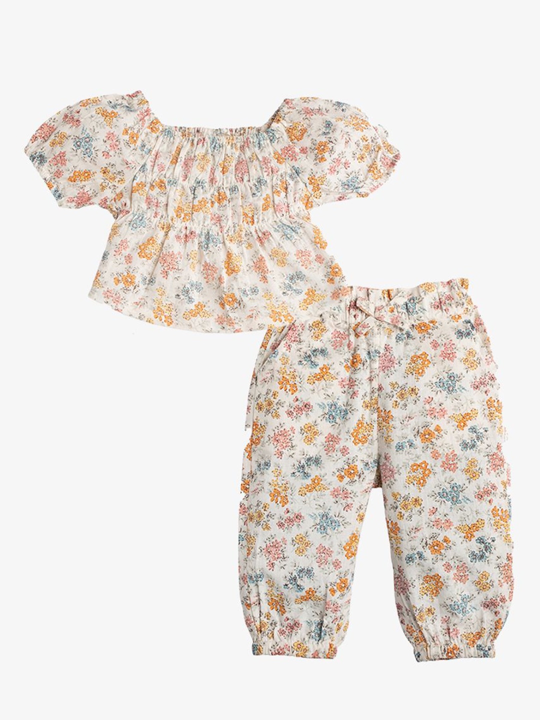 

Ed-a-Mamma Baby Girls Printed Top, White