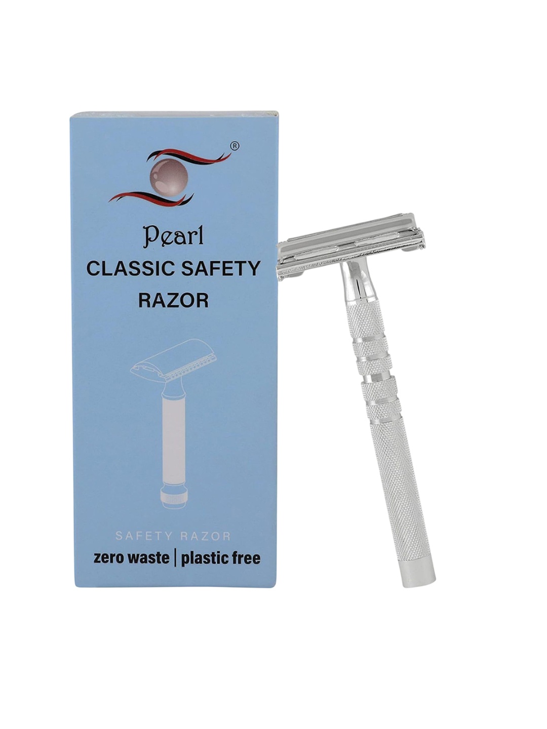 

Pearl Shaving Double Edge Butterfly Safety Razor, Grey
