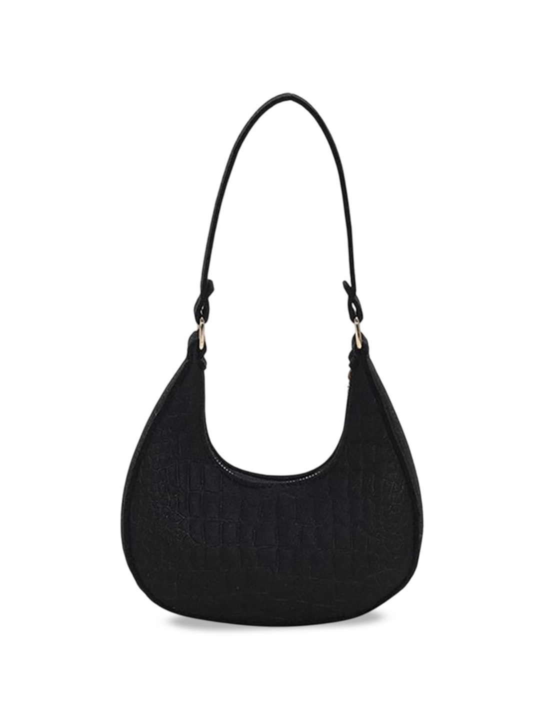 

StyleCast x Revolte Textured Hobo Bag, Black