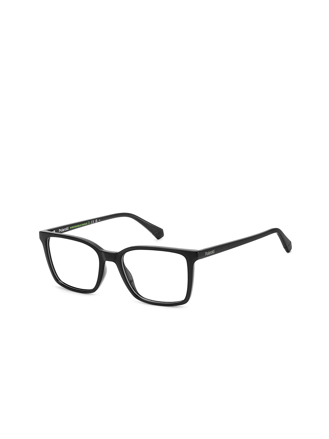 

Polaroid Men Full Rim Rectangle Frames, Black