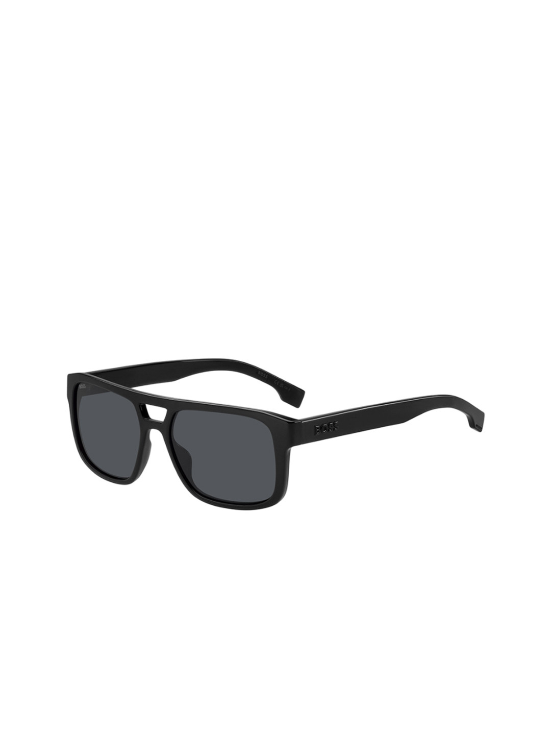 

HUGO Men Rectangle Sunglasses with UV Protected Lens 20683380756IR, Black