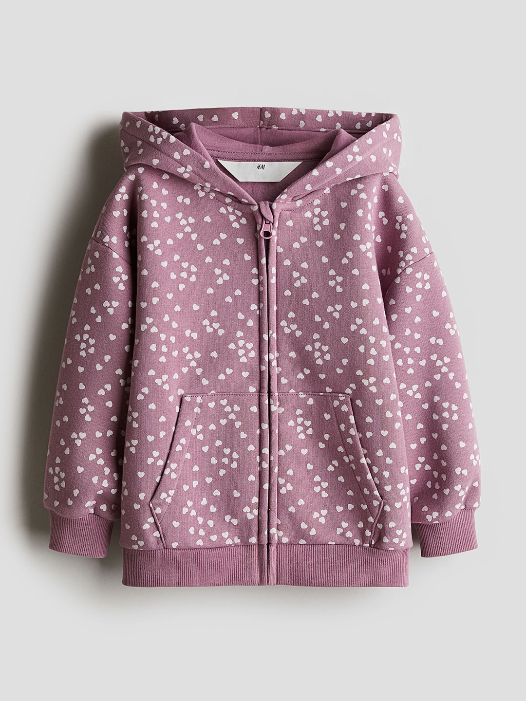 

H&M Girls Zip-Through Hooded Jacket, Pink