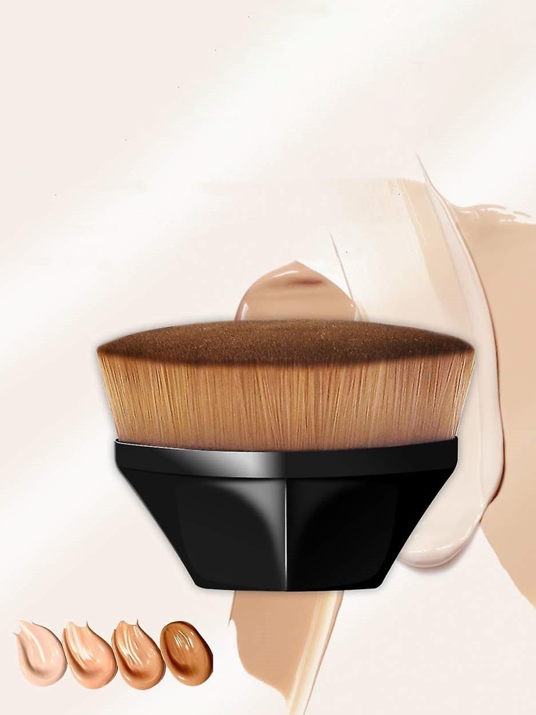 

Facejewel Foundation Makeup Brush For Blending, Brown