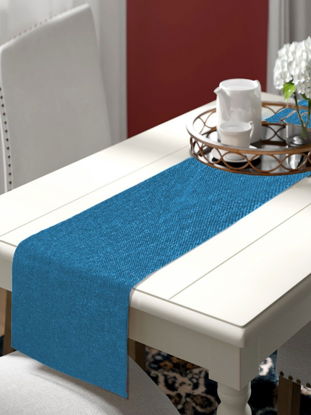 

Lushomes Blue Jute Table Runners