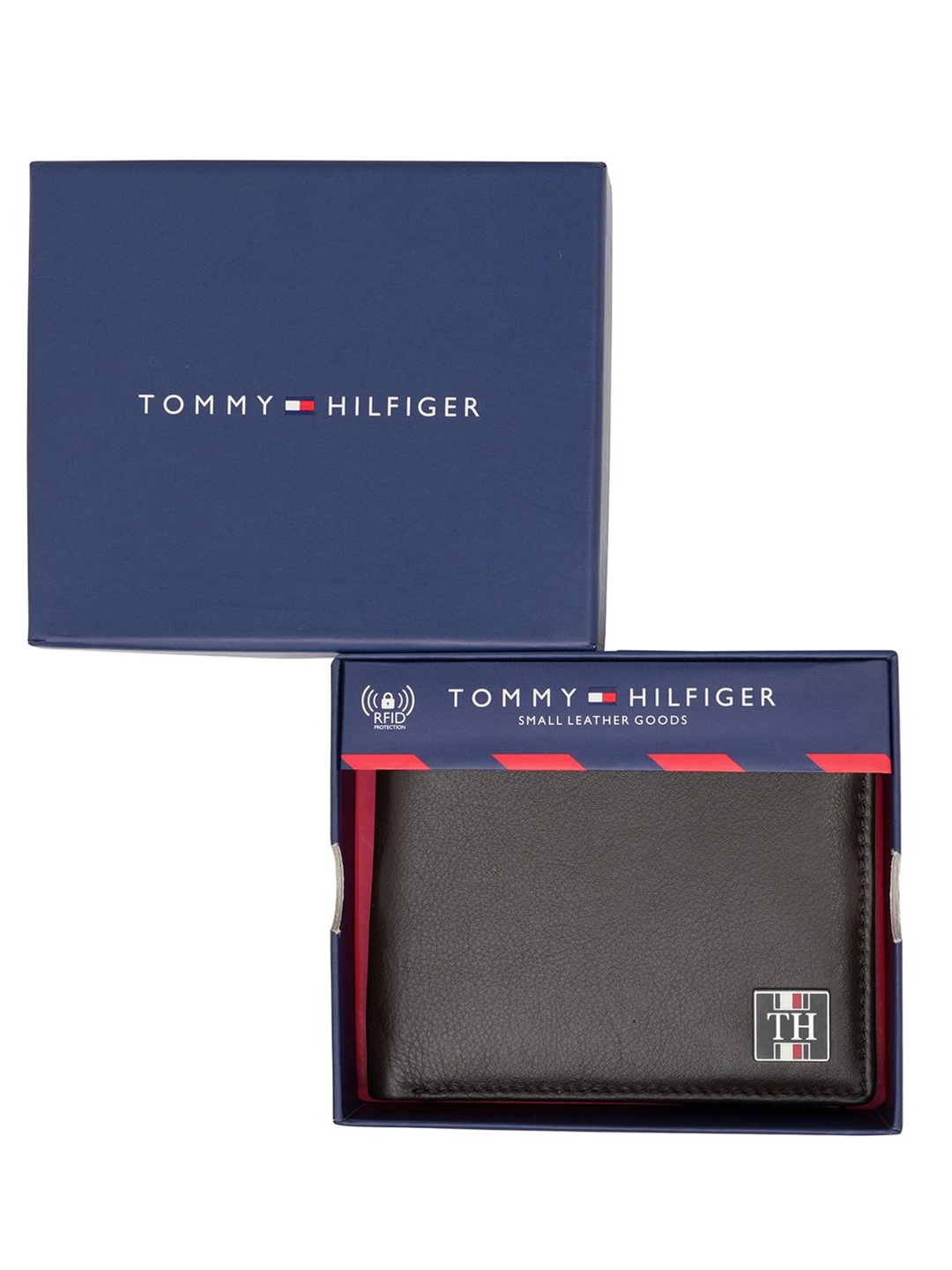 

Tommy Hilfiger Men Leather Two Fold Wallet, Brown