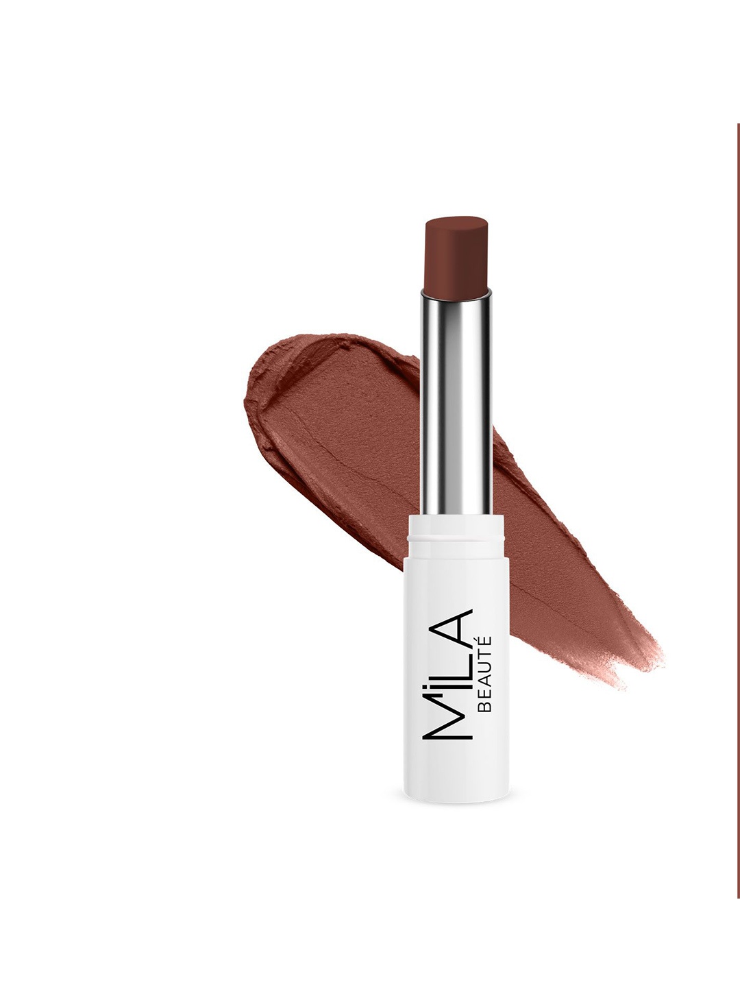 

MILA BEAUTE Locked In Lips Transfer Proof Lipstick- Nude Brown- 3.2 g