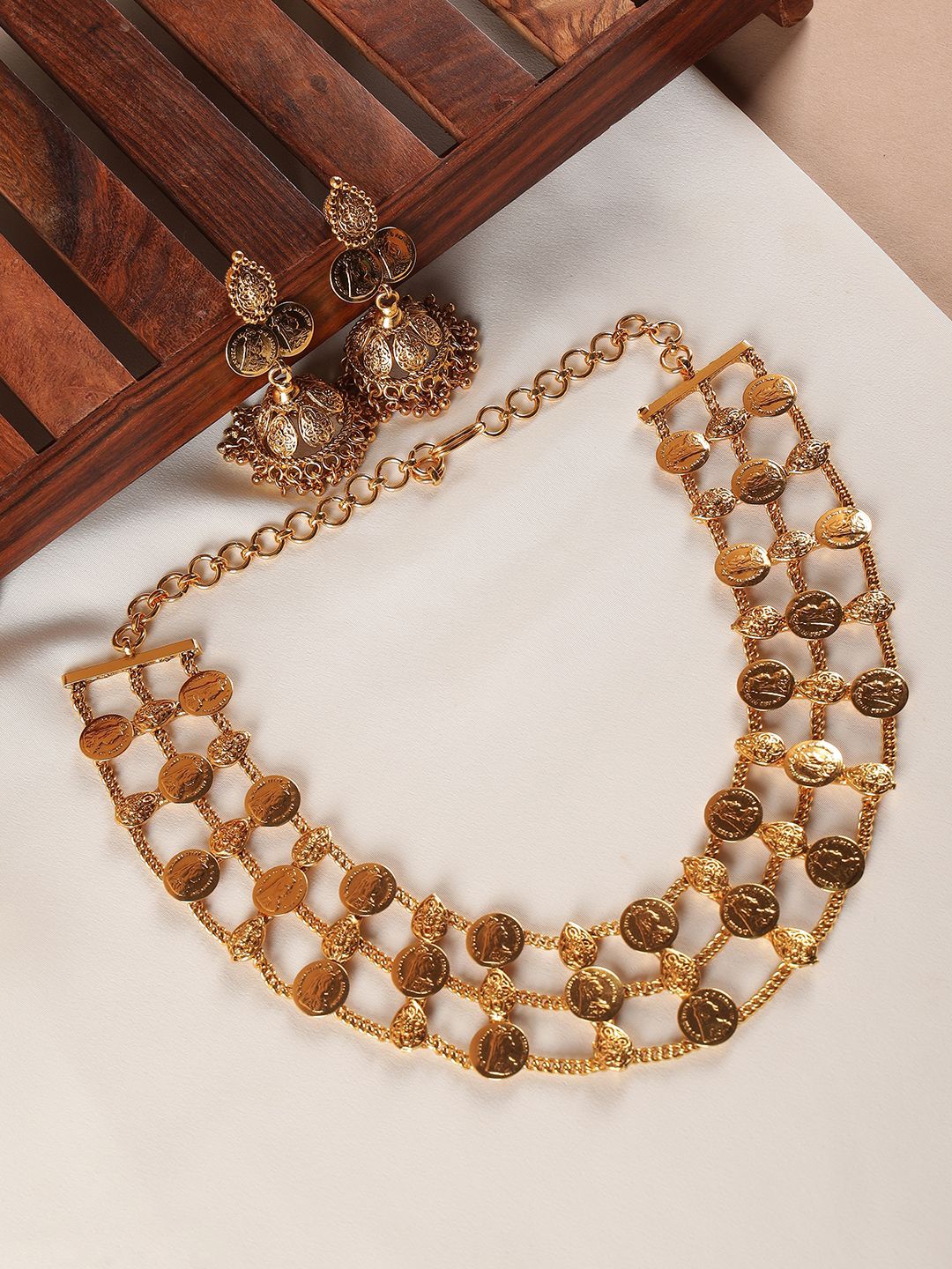

Kattam Gold-Plated Jewellery Set