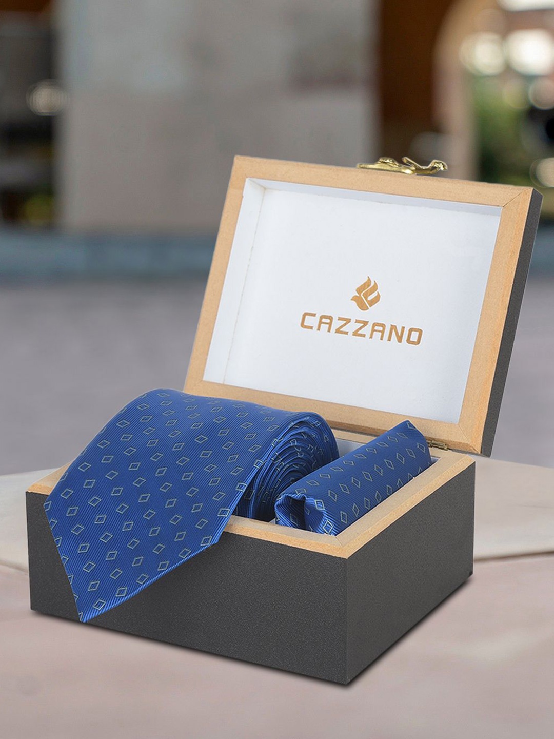 

Cazzano Men Accessory Gift Set of, Blue