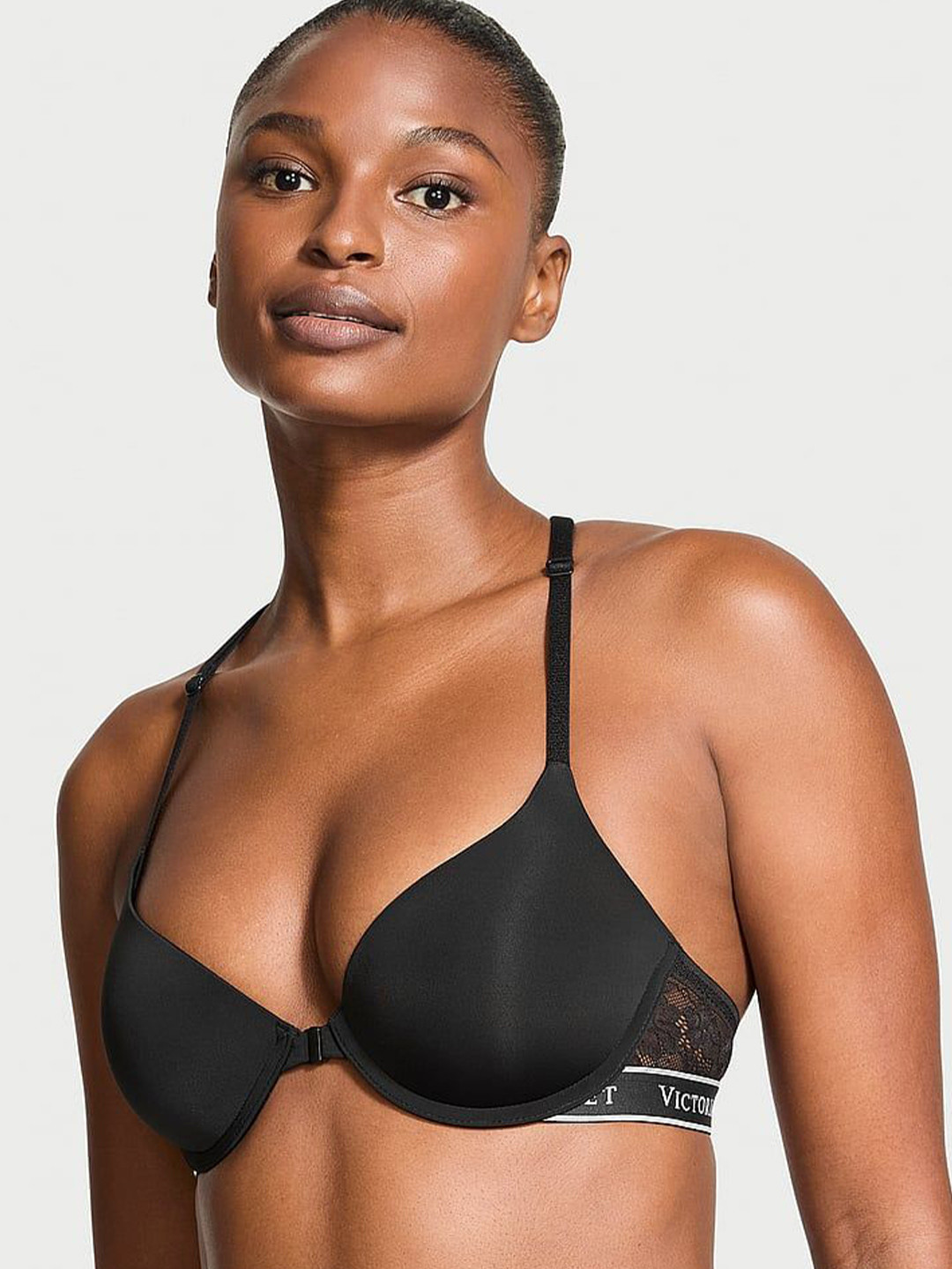 

Victoria's Secret Women Medium Coverage Underwired Lightly Padded T-shirt Bra, Black