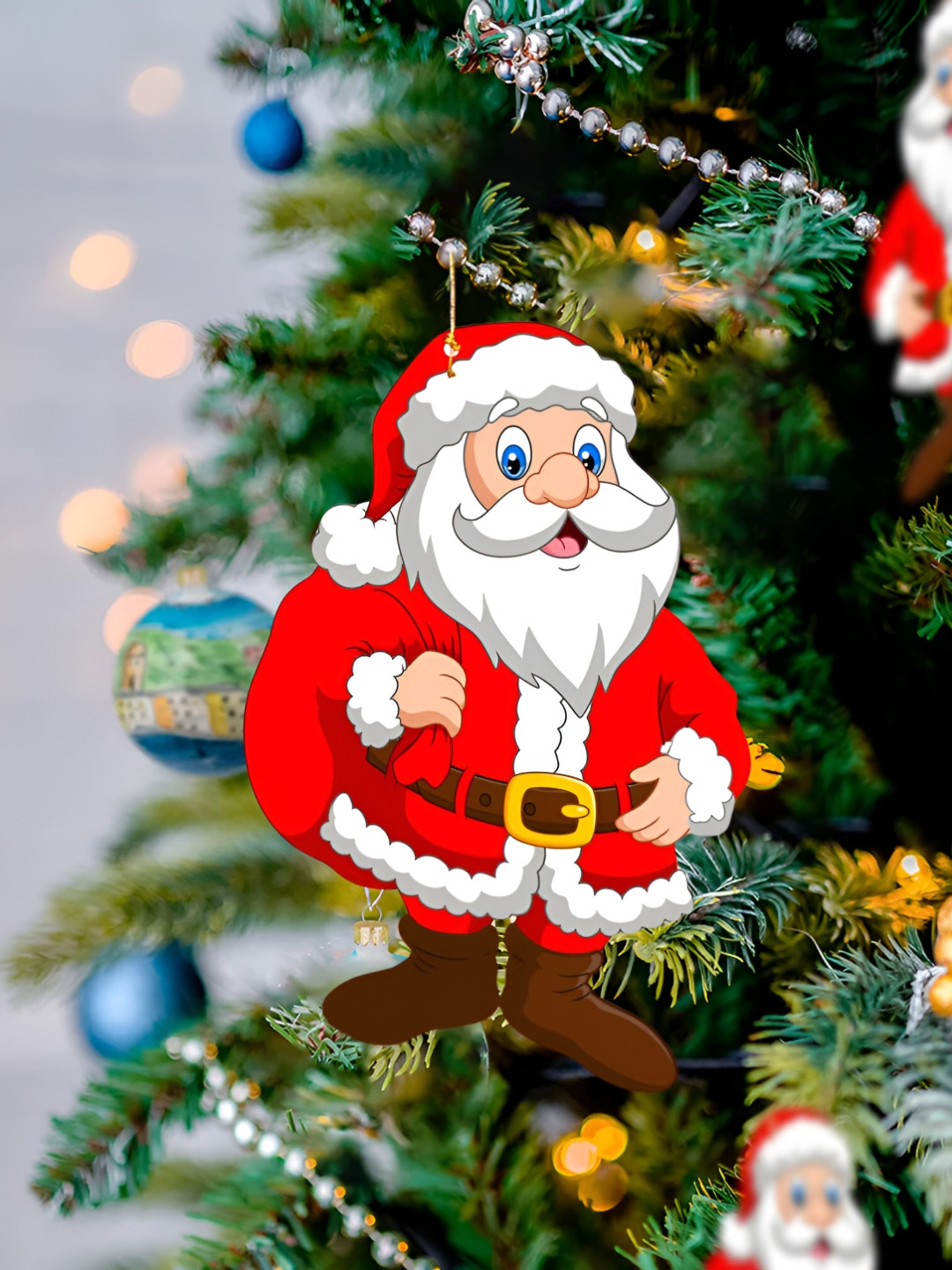 

Special You 20-Pcs Red Santa Claus Hanging Christmas Decor