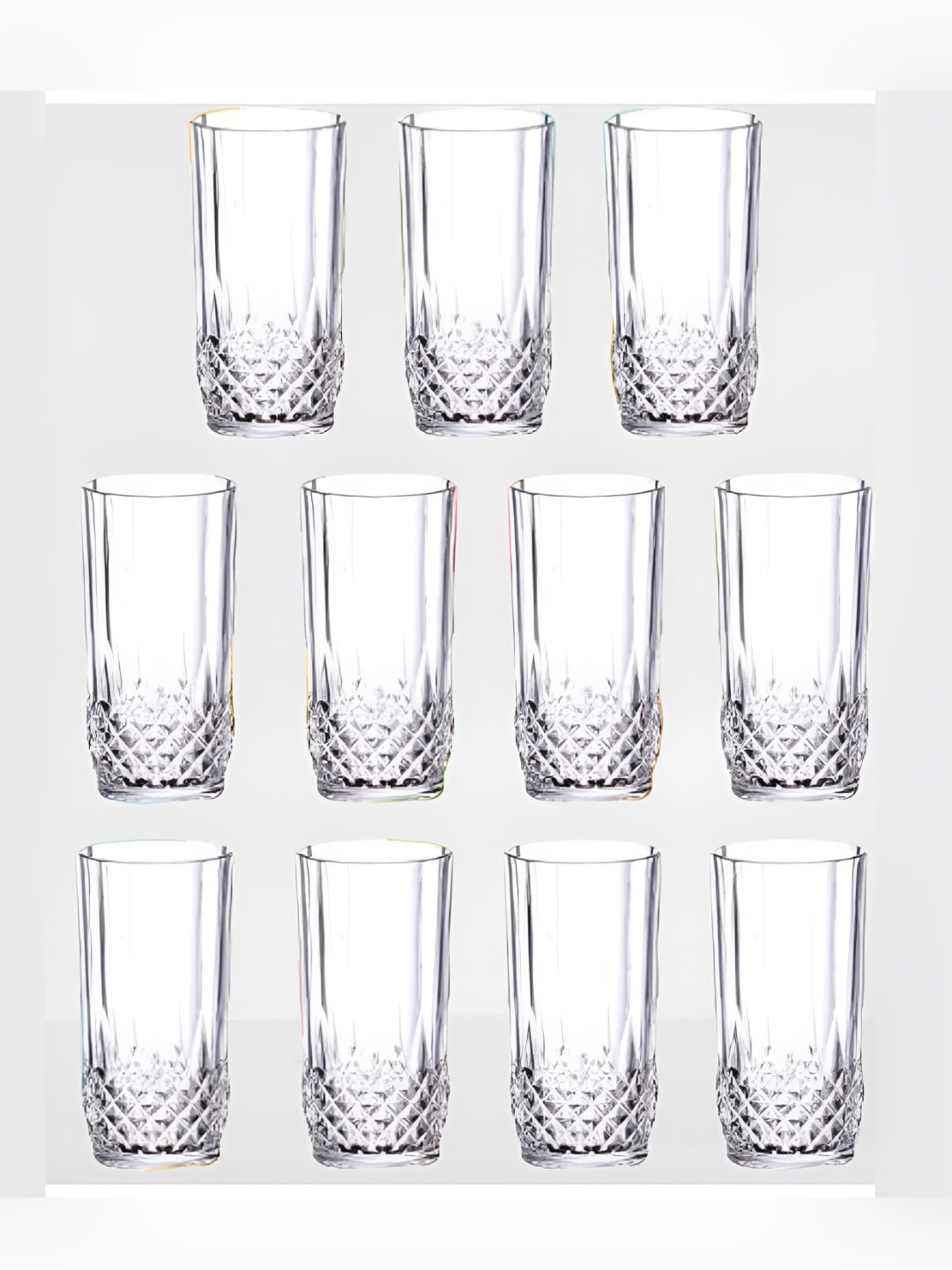 

SOMIL Transparent 11 Pieces Water Glasses 200 ml