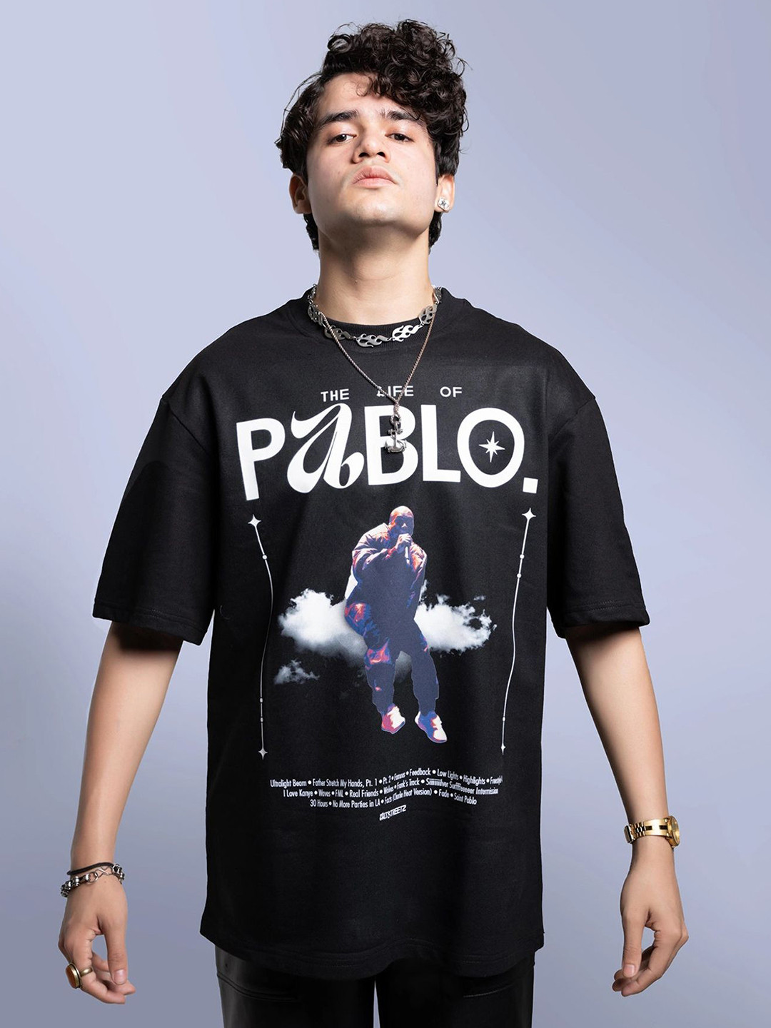 

Altstreetz Men Printed T-shirt, Black