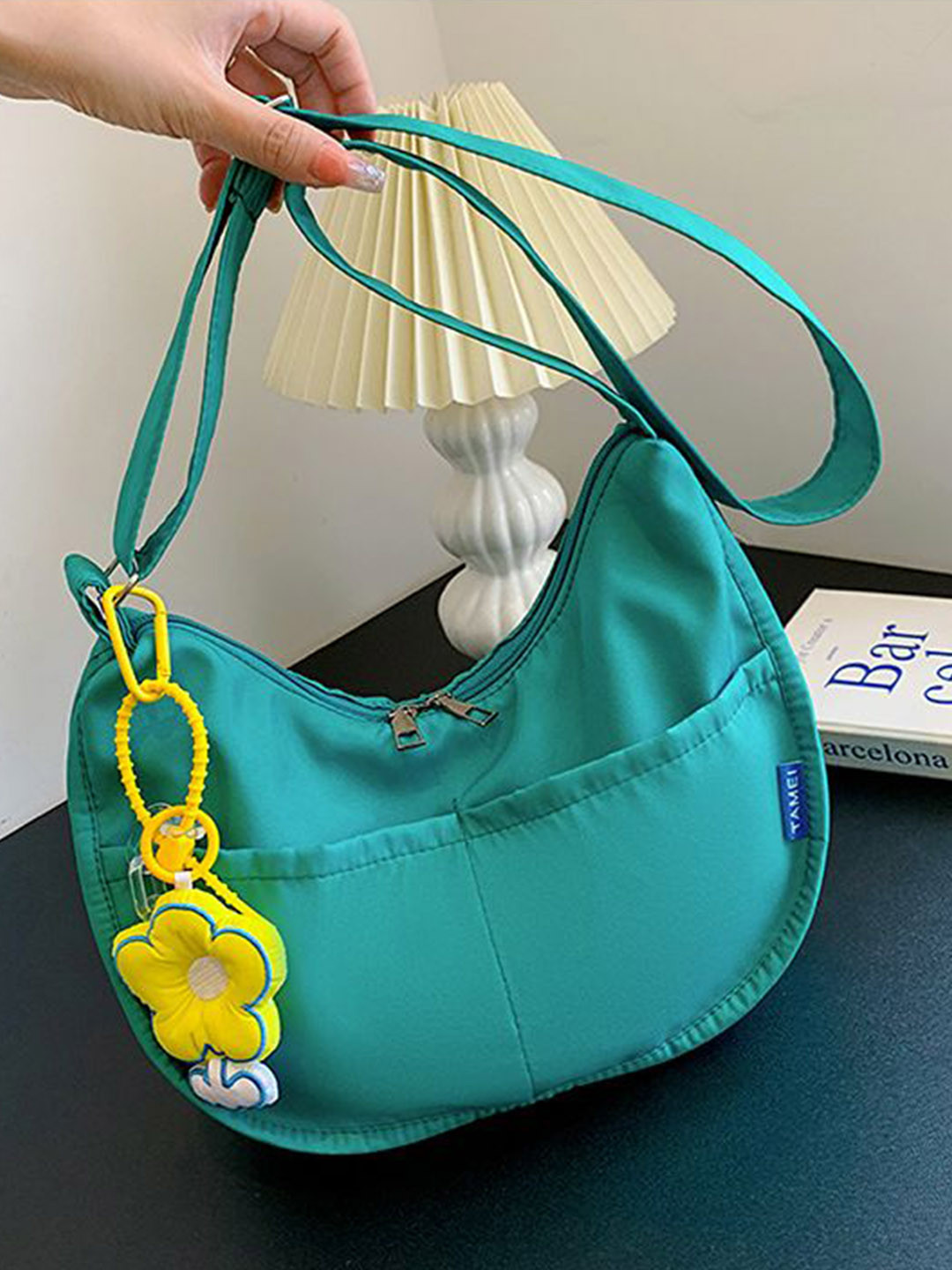 

StyleCast x Revolte Half Moon Hobo Bag, Blue