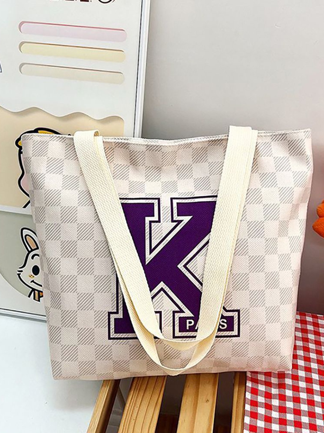 

StyleCast x Revolte Printed Shopper Handheld Bag, White