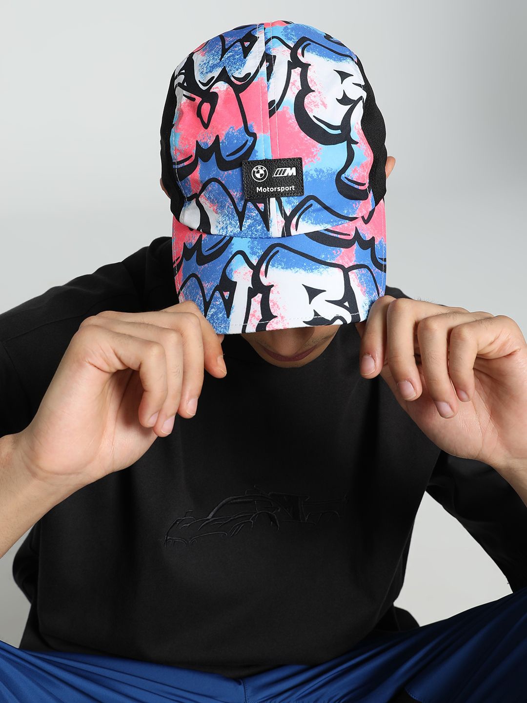 

PUMA Motorsport Unisex Printed Baseball Cap, Black
