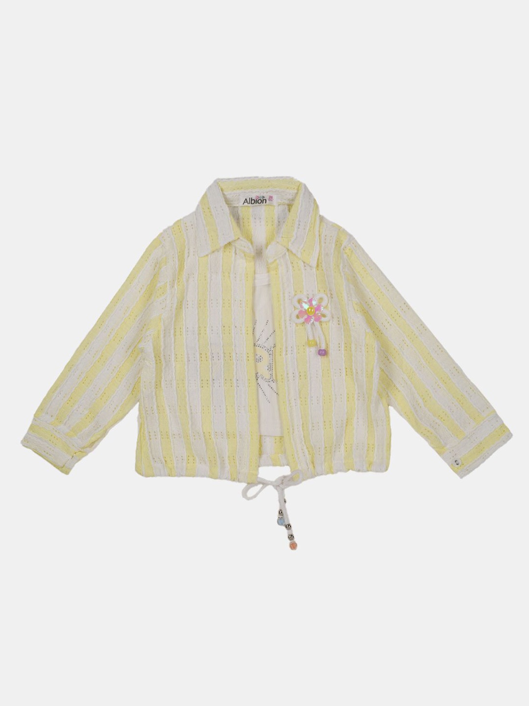 

Albion By CnM Girls Cotton Shirt Style Top, Yellow