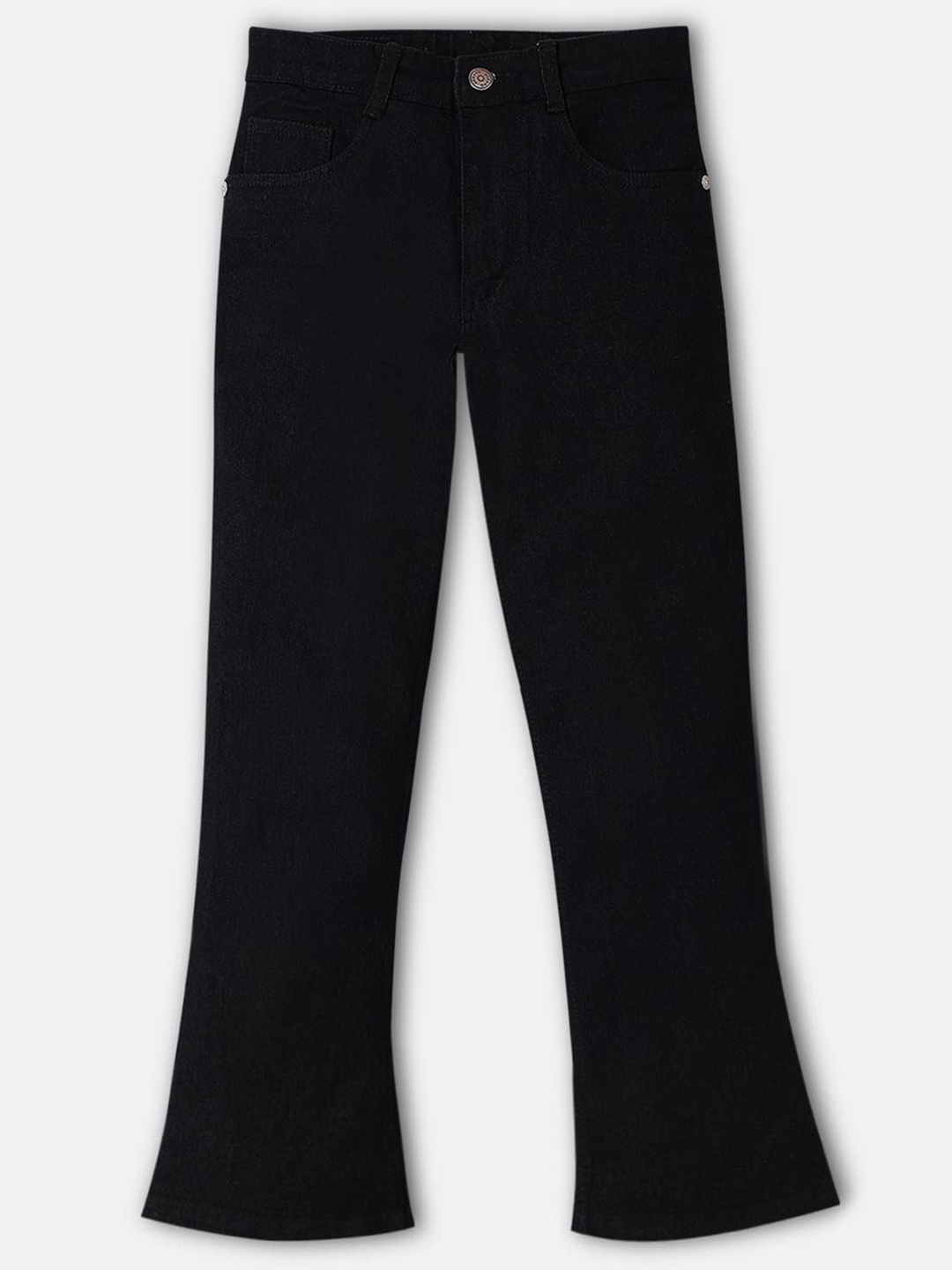 

Urbano Juniors Boys Regular Fit Washed Bootcut Stretchable Jeans, Black