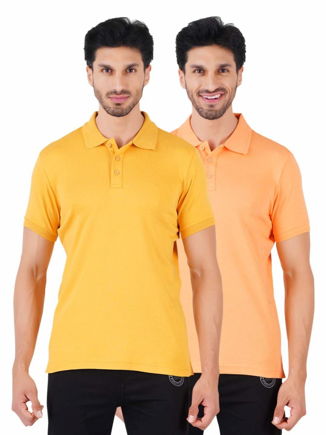 

Ramraj Men 2 Polo Collar T-shirt, Yellow