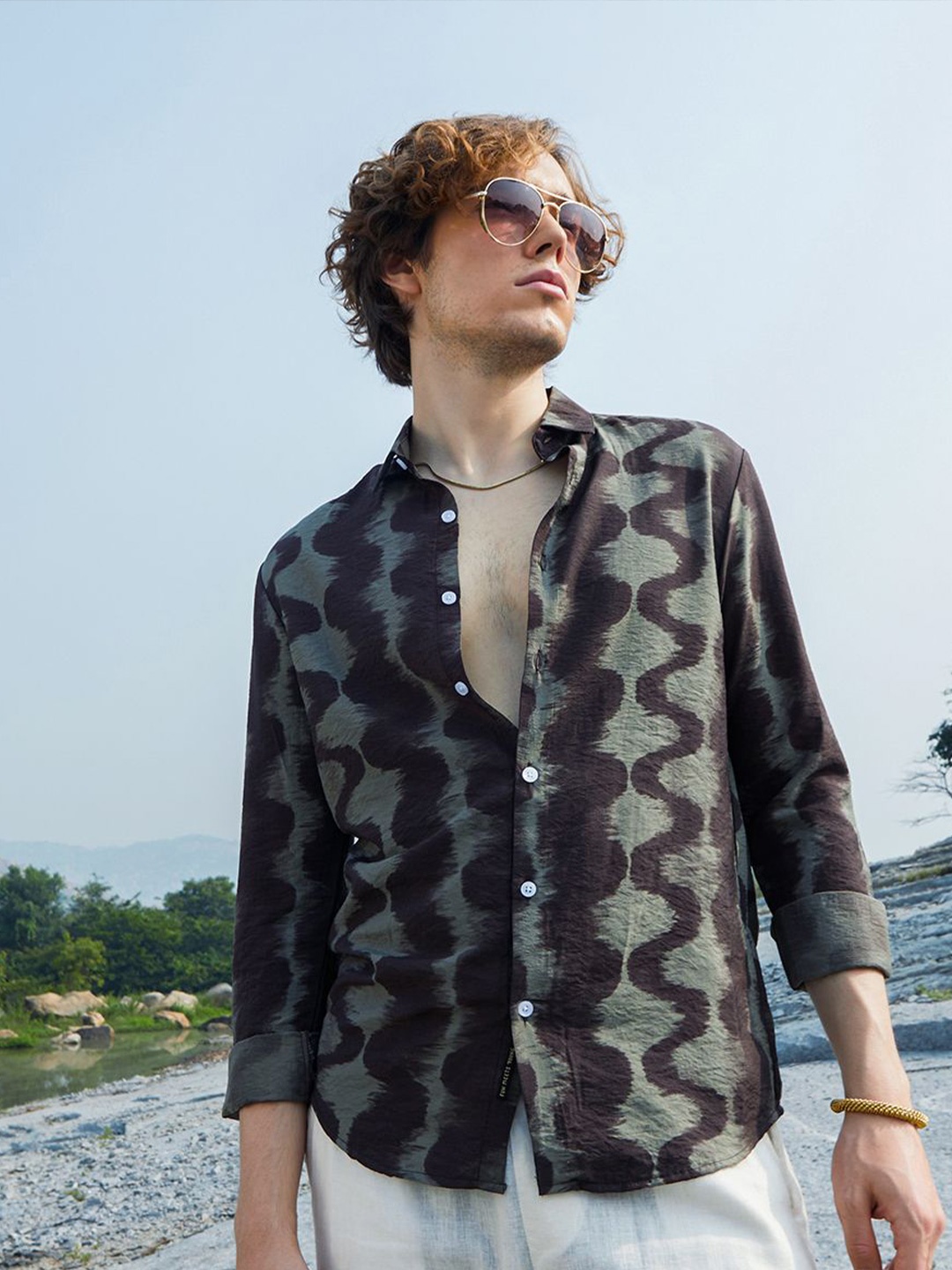 

Campus Sutra Men Comfort Opaque Printed Casual Shirt, Multi