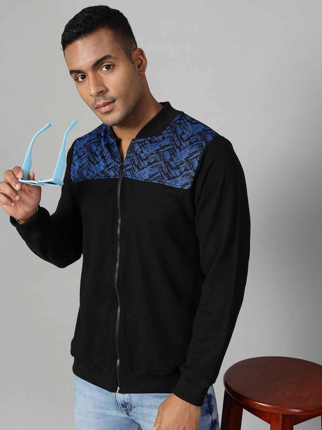 

Rigo Men Bomber Jacket, Blue