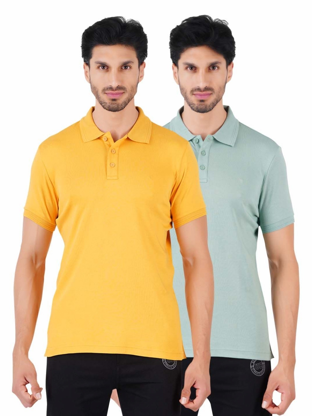 

Ramraj Men 2 Polo Collar T-shirt, Yellow