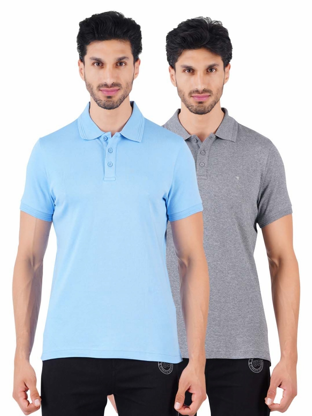 

Ramraj Men 2 Polo Collar T-shirt, Blue