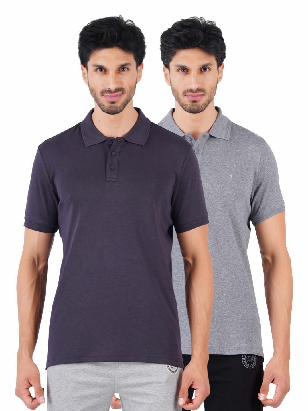 

Ramraj Men 2 Polo Collar Pockets T-shirt, Grey