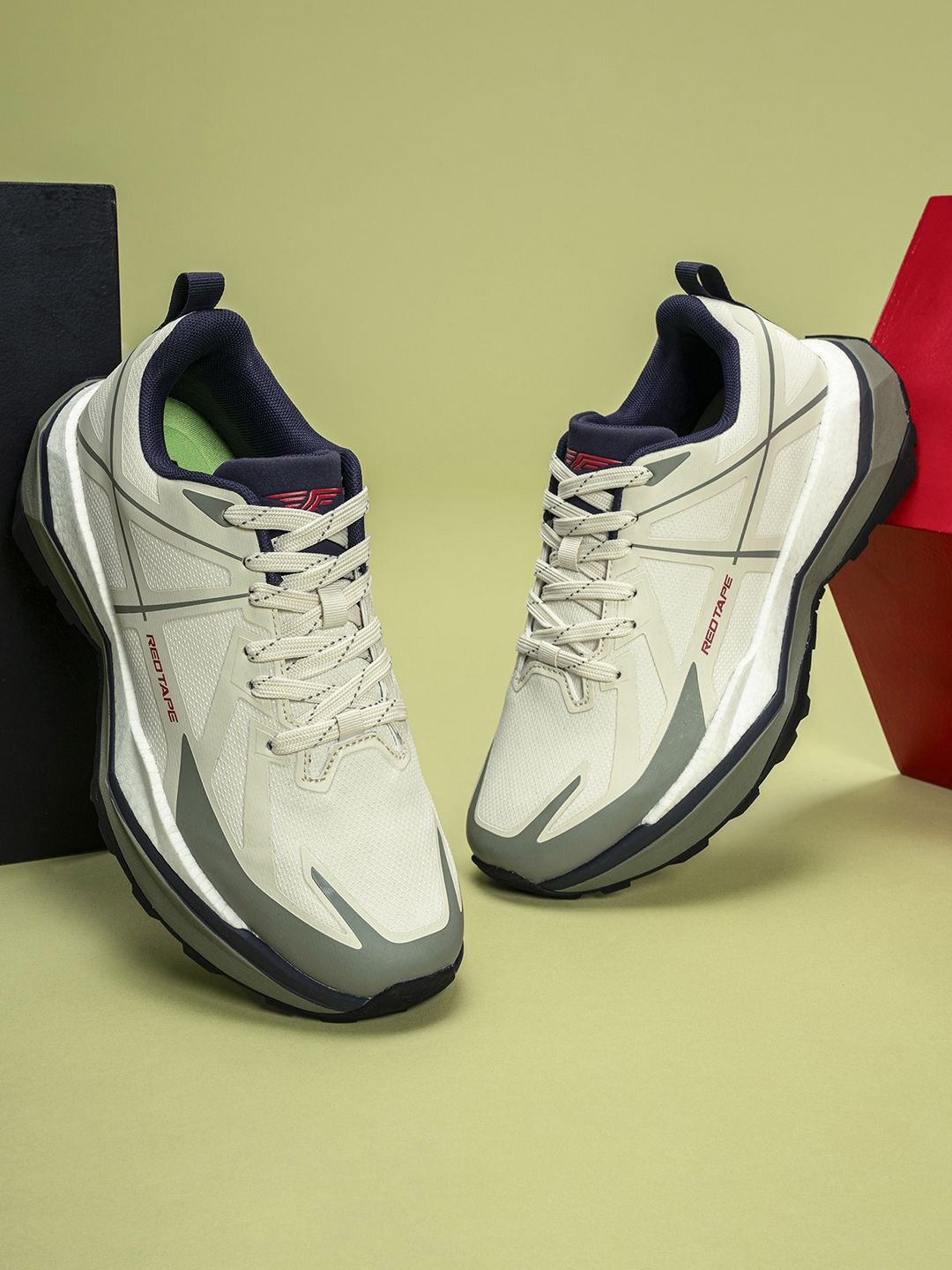 

Red Tape Men ETPU Walking Shoes, Off white