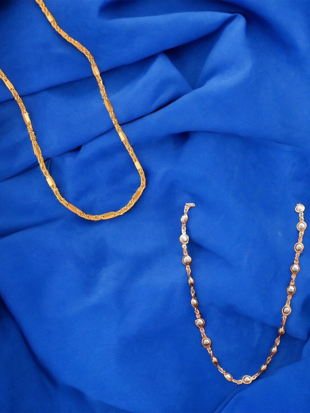 

VOJ Set of 2 Gold-Plated Stainless Steel Contemporary Chain